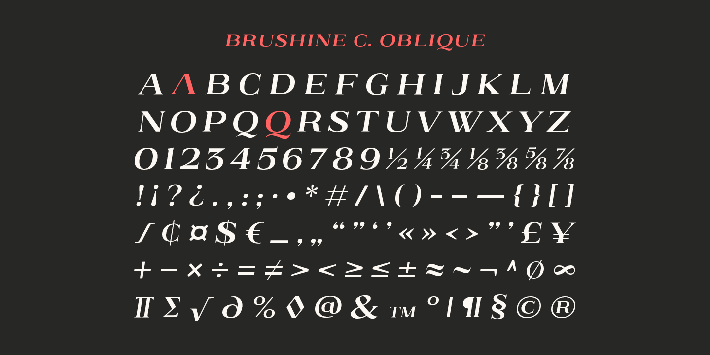 Example font Brushine Collection #2